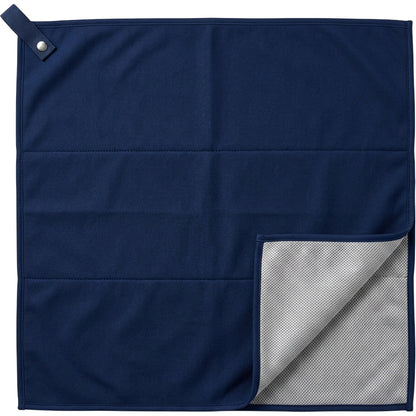 Mvkth Double-Layer Mesh-Backed Training Towel 72 x 34 cm Navy Silver - Product view