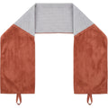 Mvkth Dual-End Neck Training Towel with Center Mesh Panel 108 x 22 cm Terracotta Gray - Product view