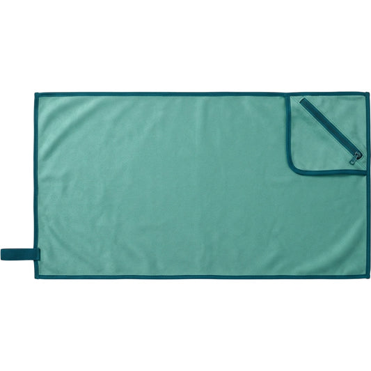 Mvkth Suede Microfiber Fitness Towel with Zipper Pocket 82 x 34 cm Sea Green - Product view